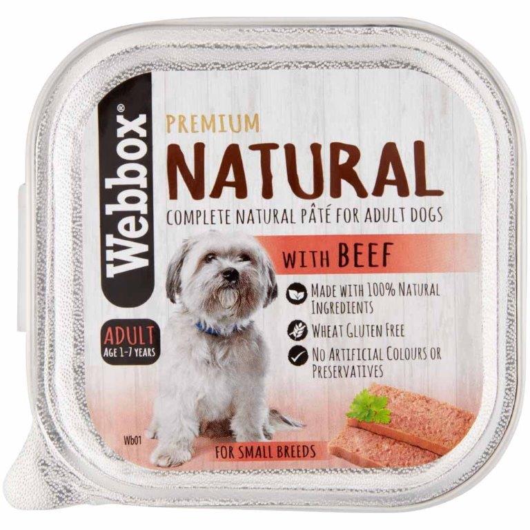 Webbox Natural Pate, Beef