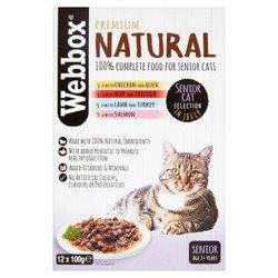 Webbox Cat Natural Pouches Senior Mixed Selection In Jelly 8pk (8 x 100g)