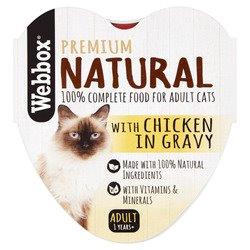 Webbox Cat Natural Chicken In Gravy Heart Tray 85g