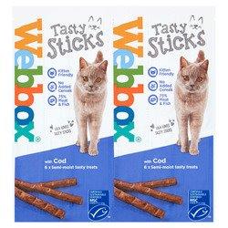 Webbox Cat Delight Sticks Cod 25 x 6s (6 x 5g)