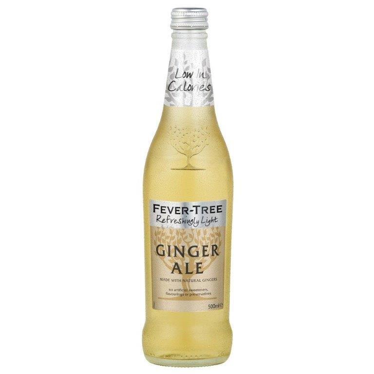 Fever-Tree Refreshingly Light Ginger Ale Glass 500ml (HS)