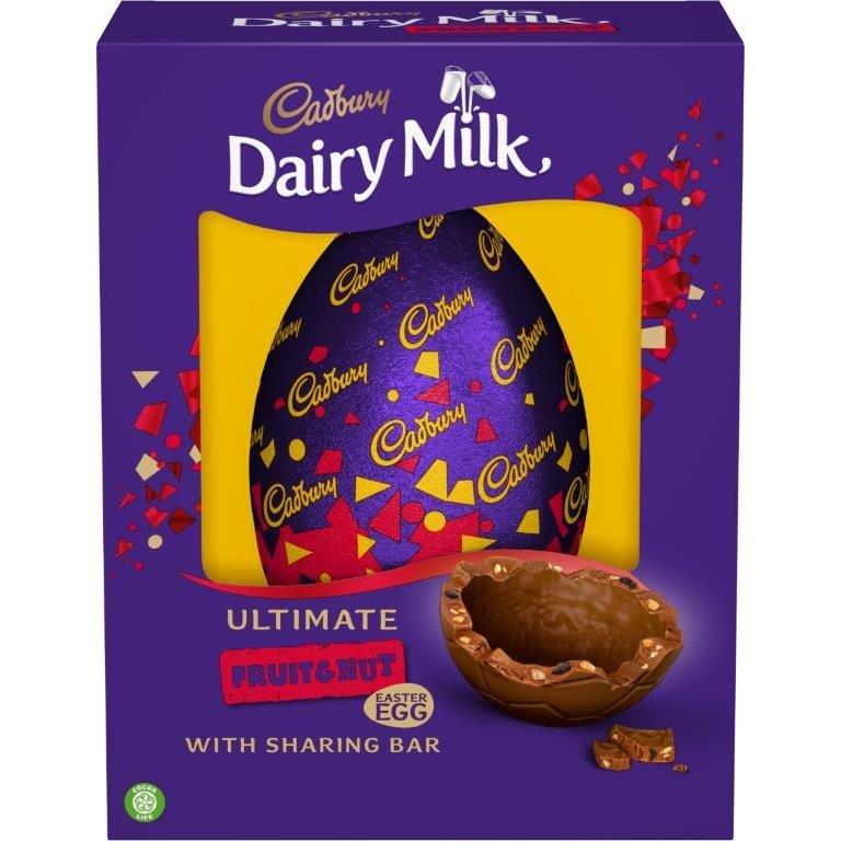 Cadbury Dairy Milk Fruit & Nut Egg Inclusions 400g