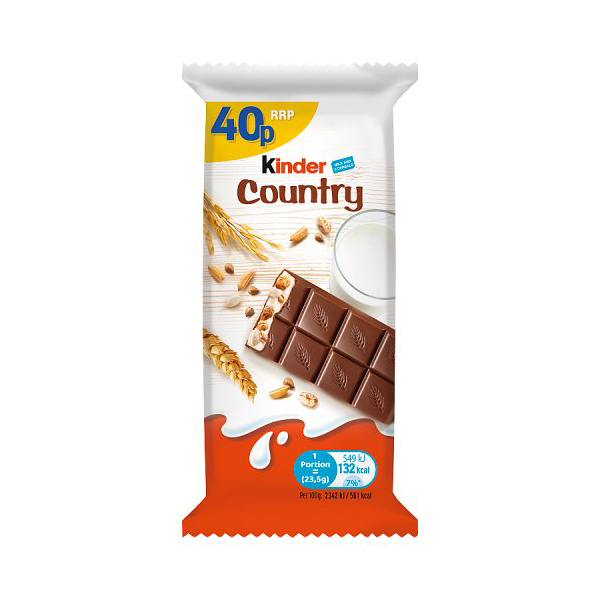 Kinder Chocolate With Cereals 23.5g PM 40p