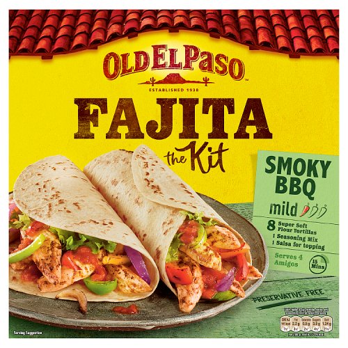 Old El Paso BBQ Fajita Kit 500g (HS)