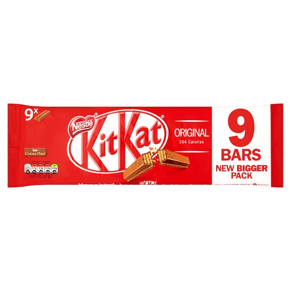 KitKat 2 Finger 9pk Milk (9 x 20.7g)