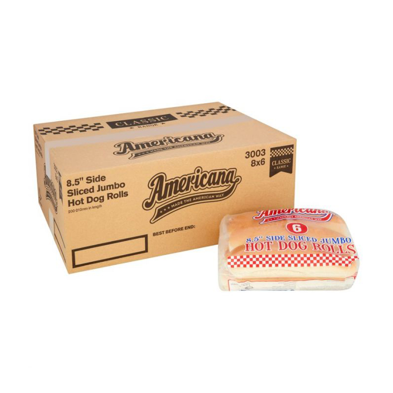 Americana Jumbo Hot Dog Rolls 85g