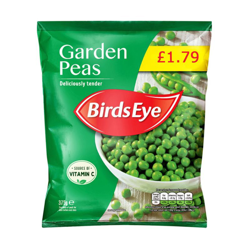 Birds Eye Garden Peas 375g PM £1.79