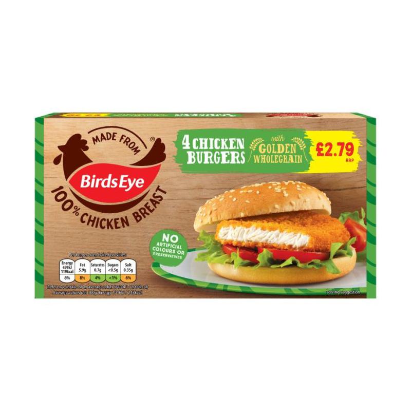 Birds Eye Chicken Burgers 200g PM £2.79