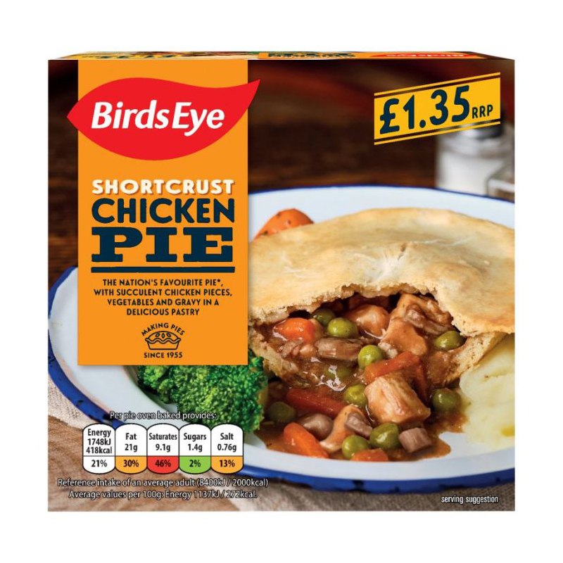 Birds Eye Chicken & Veg Pie 155g PM £1.35