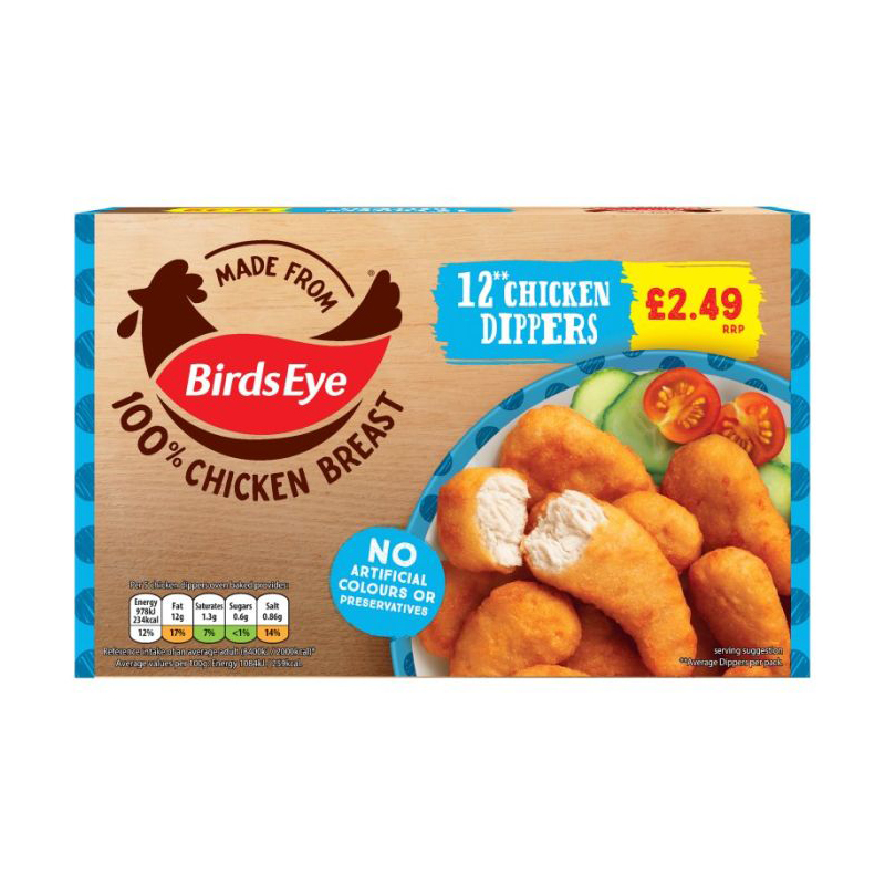 Birds Eye 12s Chicken Dippers 220g PM £2.49