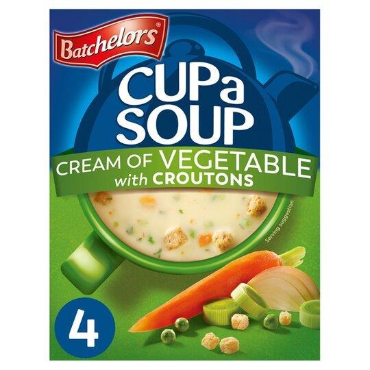 Batchelors Cup A Soup Sachets 4s Cream Of Vegetable 122g