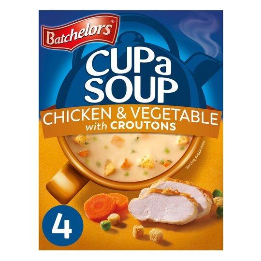 Batchelors Cup A Soup Sachets 4 Chicken & Veg 110g