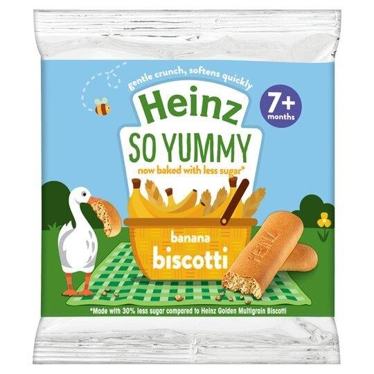 Heinz Biscotti Reduced Sugar Banana 60g 