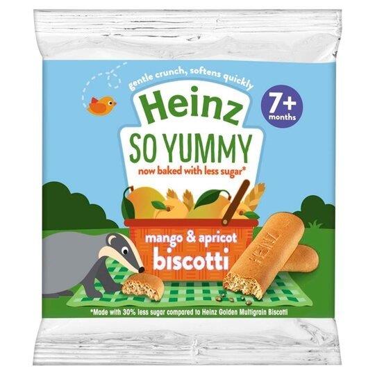 Heinz Biscotti Reduced Sugar Mango & Apricot 60g 