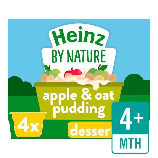 Heinz Pudding Apple & Oat 4pk (4 x 100g) 