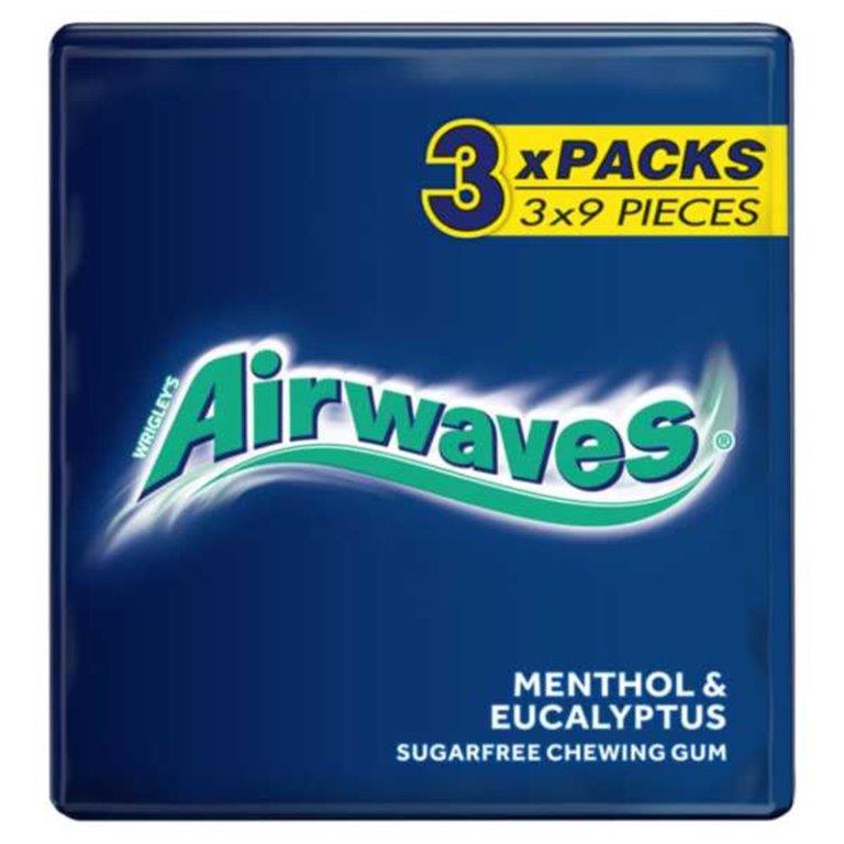 DUNIYA | Airwaves 3pk Sugar Free Menthol (3 x 9pcs) Thumbnail