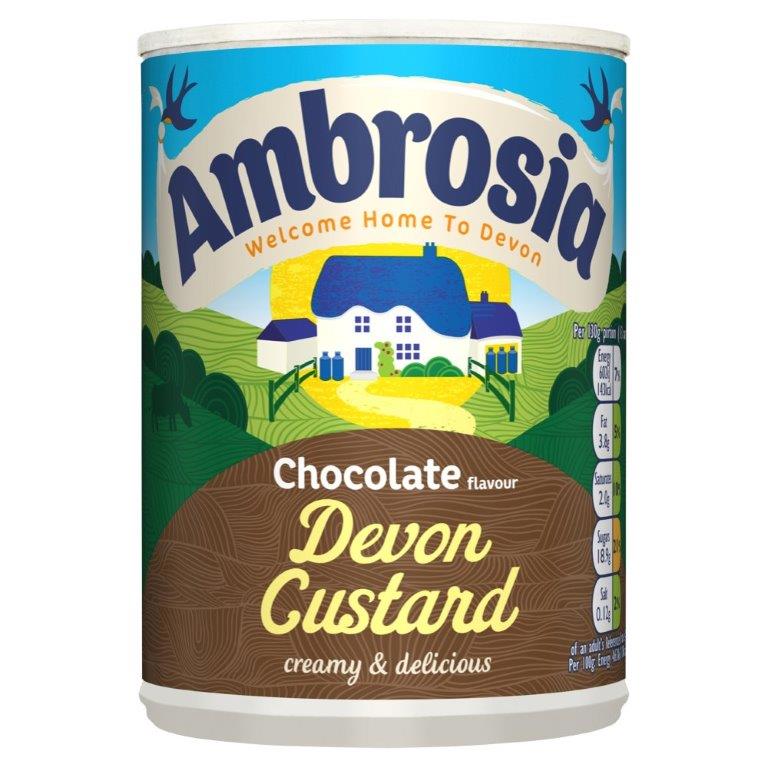 Ambrosia Can Chocolate Custard 400g