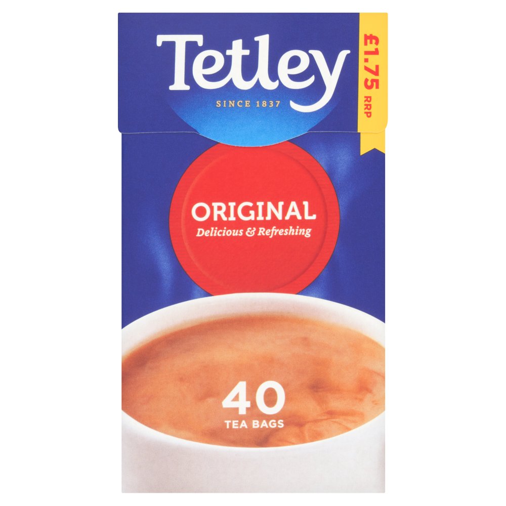 Tetley Original Tea Bags 40s PM £1.75