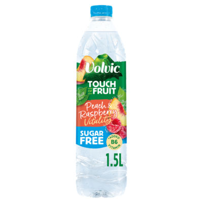 Volvic Touch Of Fruit Peach & Raspberry Sugar Free 1.5Ltr