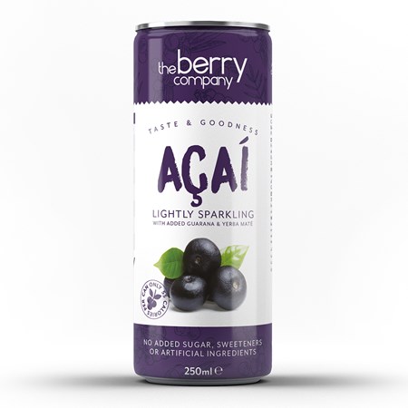 Berry Company Sparkling Can Acai Berry 250ml