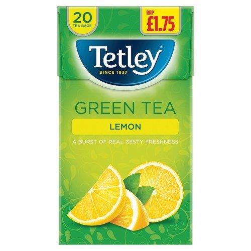 Tetley Green Lemon PMP 20s 40g