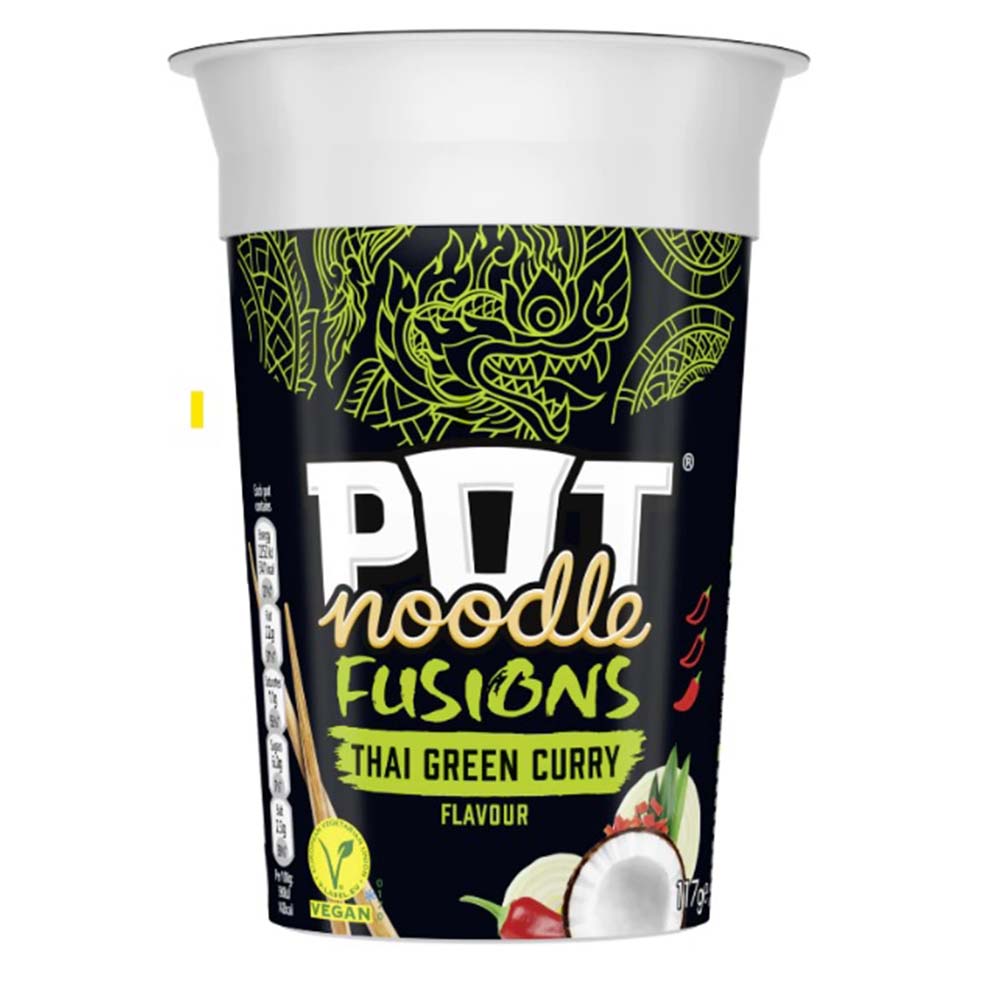 Pot Noodle Fusion Thai green Curry 117g (HS)