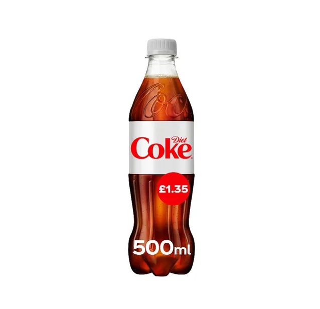 Diet Coke PM £1.35 500ml