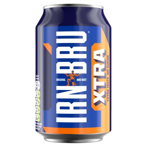 Irn Bru Xtra Sugar Free Can 330ml