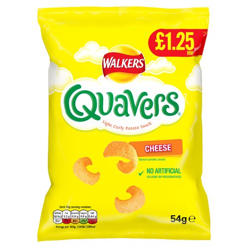 DUNIYA | Walkers Bag Quavers Cheese Snacks PM £1.25 54g Thumbnail