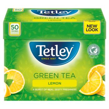 Tetley Green Tea lemon Tea bags 50s