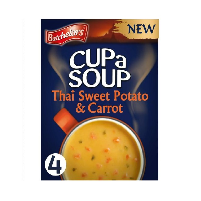 Batchelors Cup a Soup Sachets Thai Sweet Potato & Carrot 4s 86g