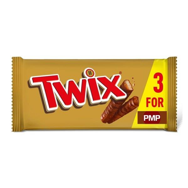 Twix Snack Size 3pk (3 x 40g) PM £1.50