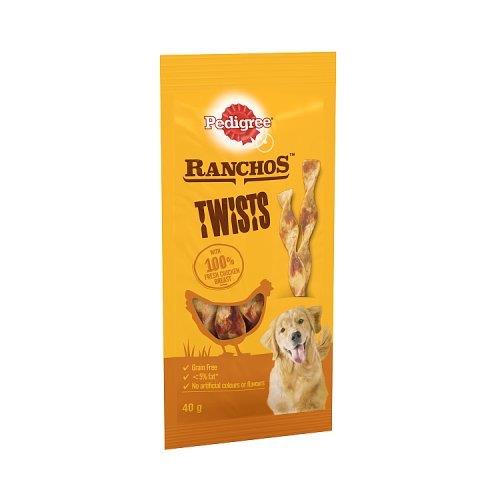 Pedigree Ranchos Twist Dog Treats & Chicken 40g