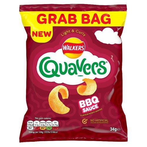 Walkers Quavers BBQ Grab Bag 34g