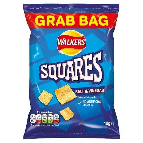 DUNIYA | Walkers Squares Salt & Vinegar 40g Thumbnail