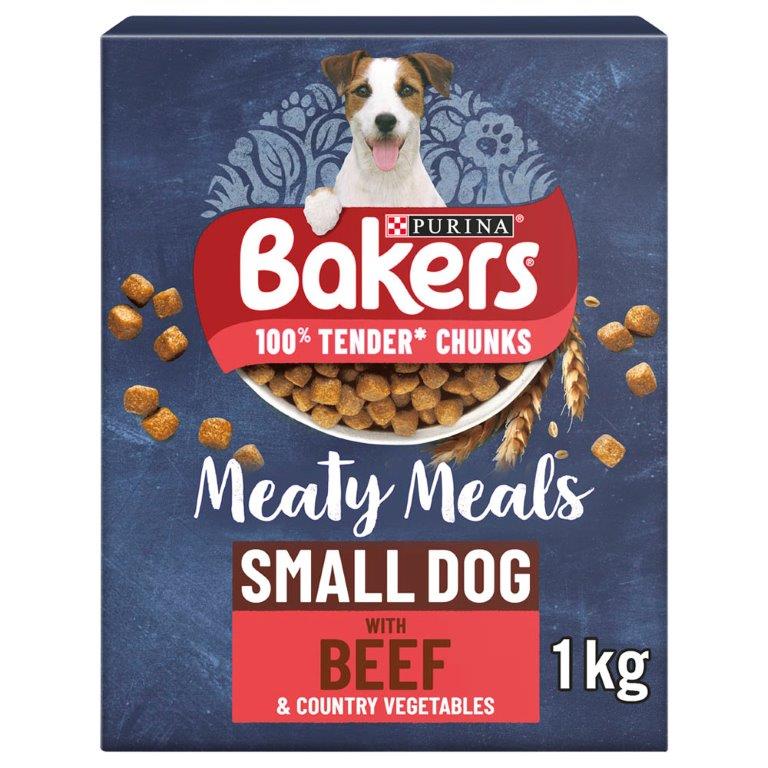 Bakers Meaty Meals Small Dog Beef 1kg