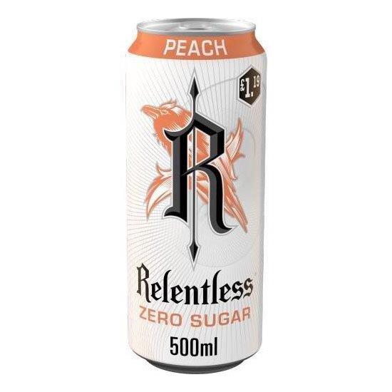 Relentless Energy Zero Peach 500ml PMP