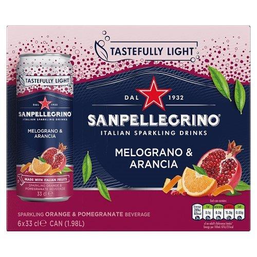 San Pellegrino Orange & Pomegranate 6pk (6 x 330ml)