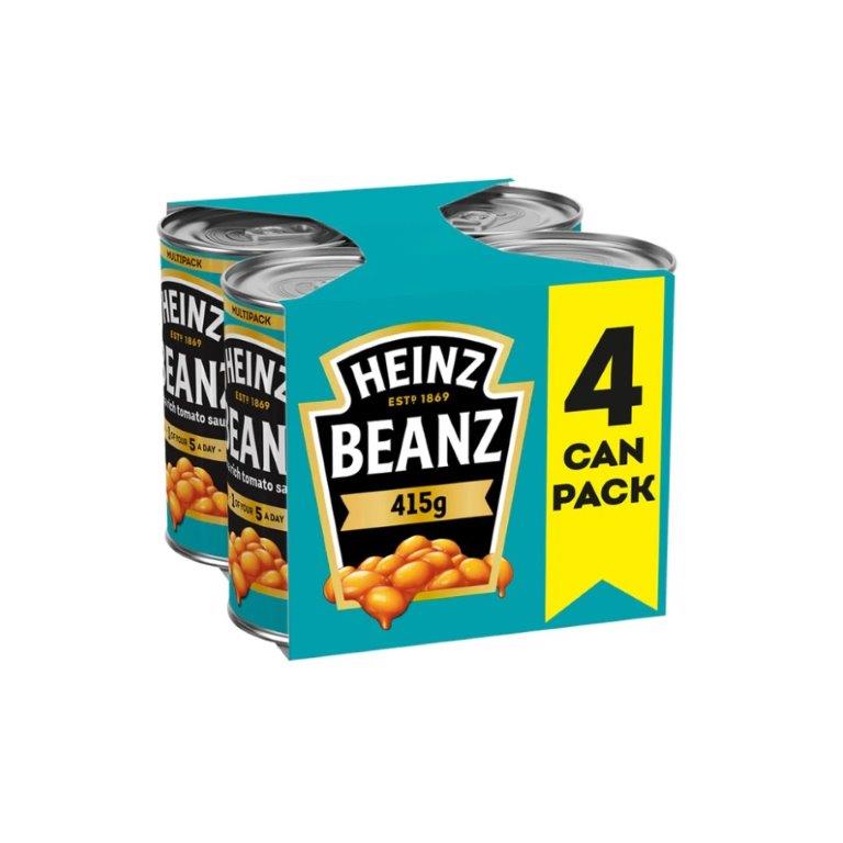 Heinz Baked Beanz 4pk PM £4.49 (4 x 415g) 