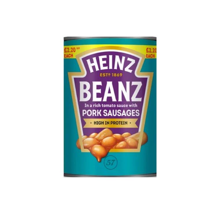 Heinz Baked Beans & Sausages PM £2.20 415g 