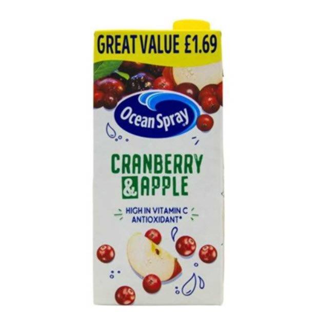 Ocean Spray Cranberry & Apple PM £1.99 1Ltr