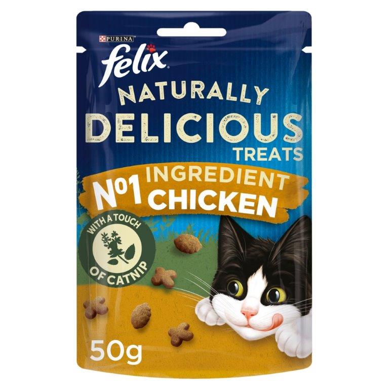 Felix Naturally Delicious Cat Treats Chicken 50g