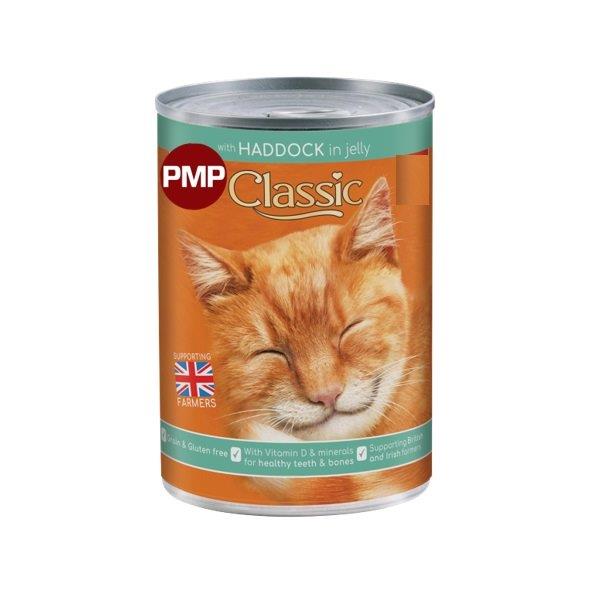 Classic Cat Food Haddock in Jelly Can PM £1.15 400g
