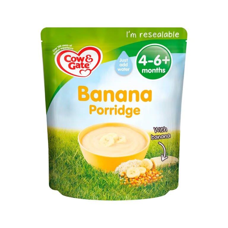 Cow & Gate Cereal Banana 4-6+M Porridge 125g