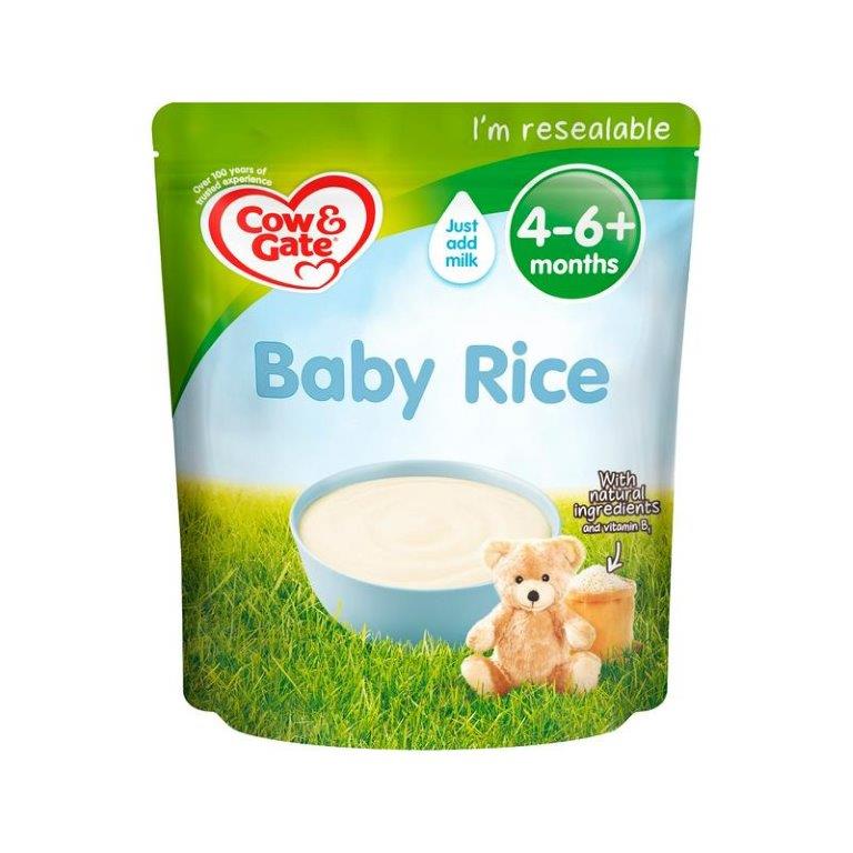 Cow & Gate Pure Baby Rice 4-6M+ Cereal 100g