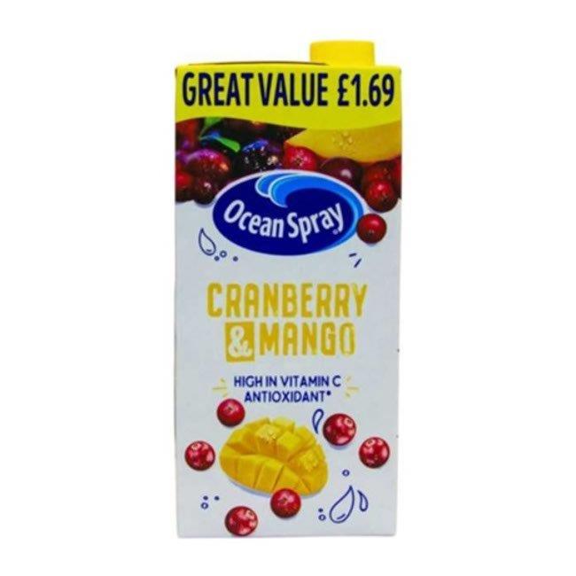 Ocean Spray Cranberry & Mango PM £1.69 1Ltr