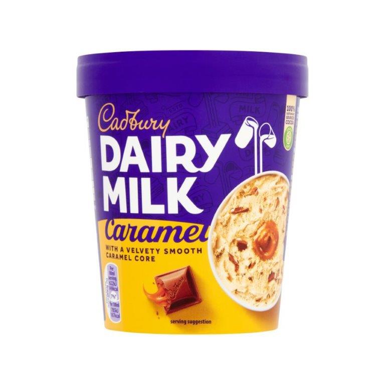 Cadbury Dairy Milk Caramel Ice Cream Tub 480ml
