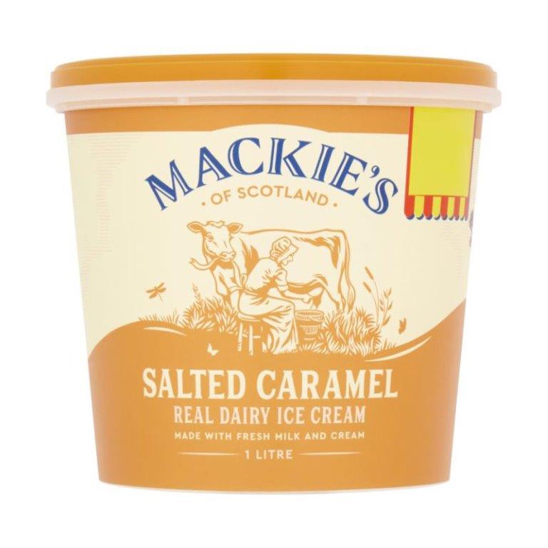 Mackies of Scotland Salted Caramel 1Ltr PM £3.49