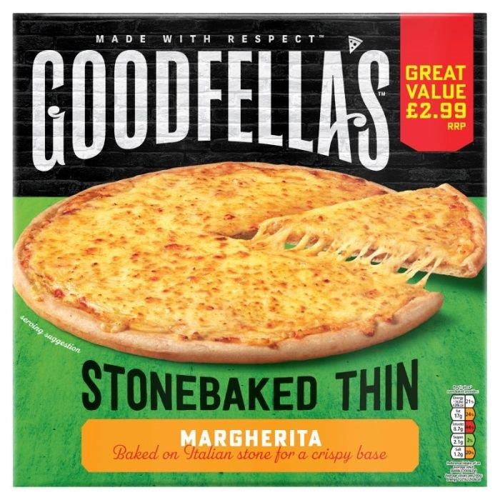 Goodfellas Thin Crust Margherita Pizza 345g PM £2.99