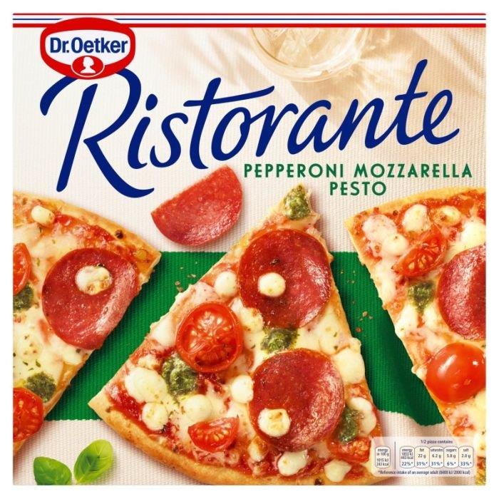Dr. Oetker Ristorante Pepperoni Mozzarella Pesto Pizza 365g
